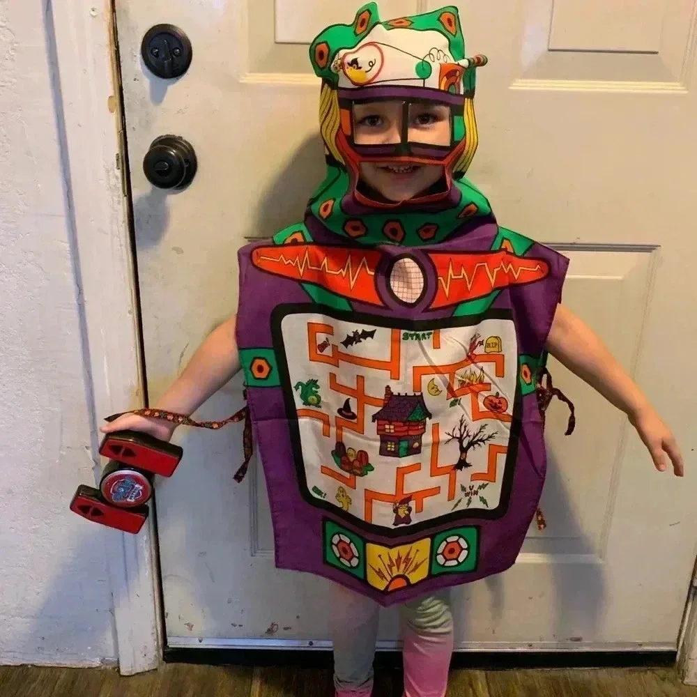 Vintage kids Halloween Robot apron costume